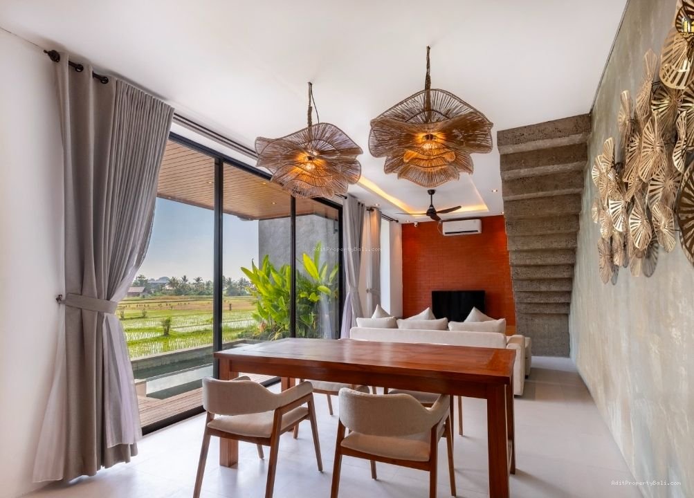 2 unit villa view sawah ubud
